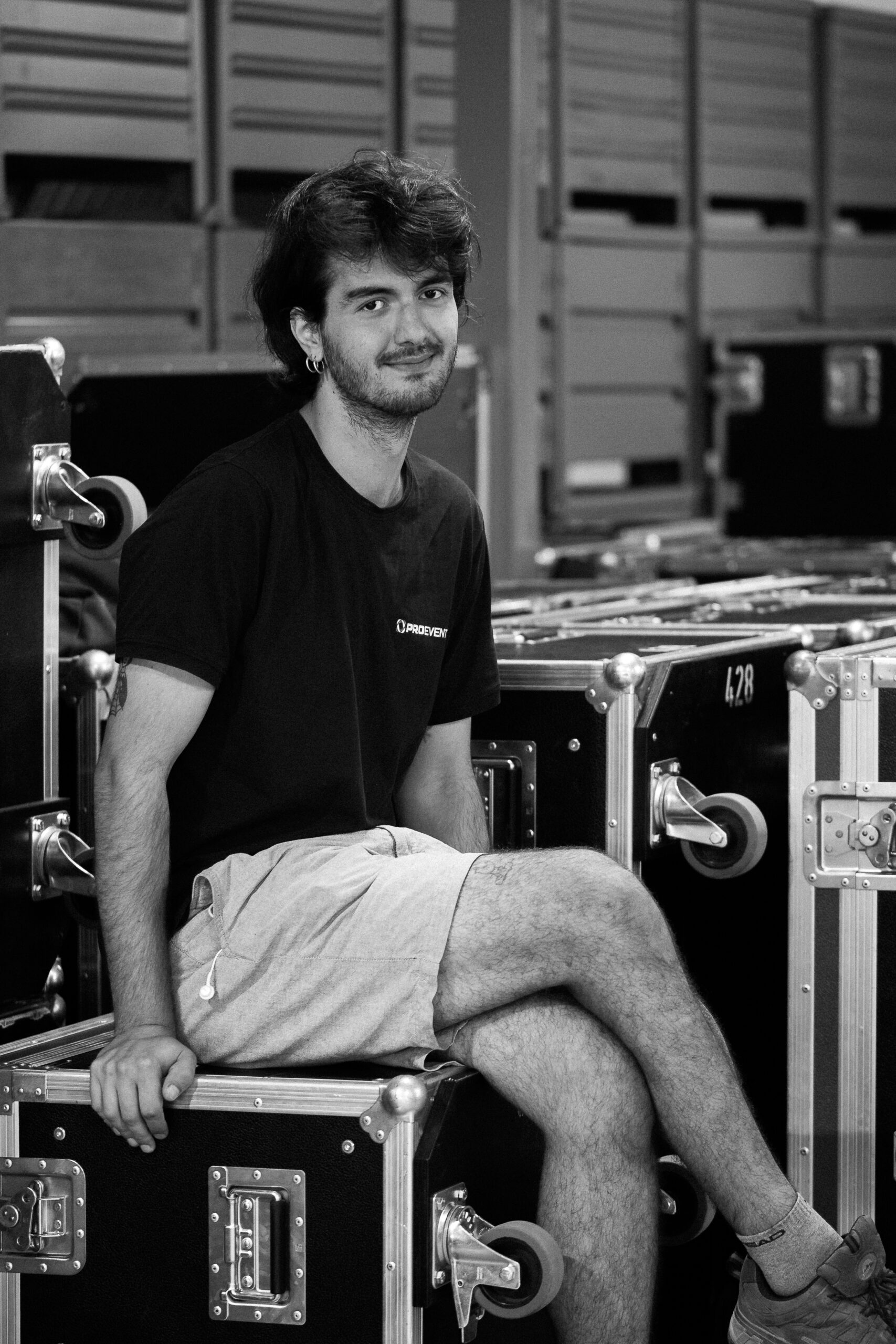 Bei PRO EVENT lernt Edu von Experten und unterstützt tatkräftig in allen Bereichen